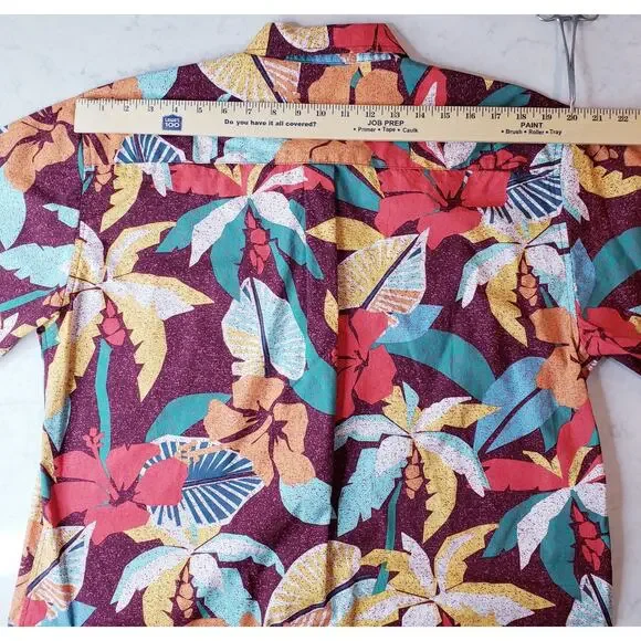 Tori Richard Uniforms Tropical Hawaiian Button Up SS Shirt Men's Large in VGUC - Picture 9 of 10